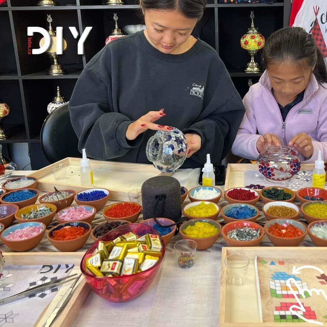 The Benefits of Making Mosaic Lamps for Child Development