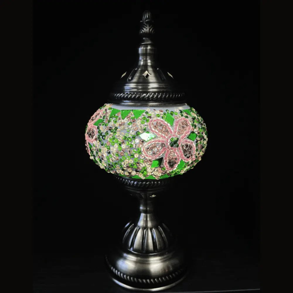 Pink Color Mosaic Table Lamp