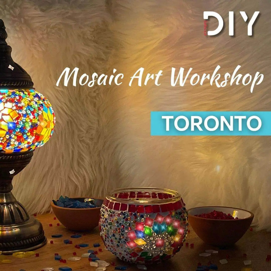 Toronto Mosaic Lamp Making Workshop - DIYLabs
