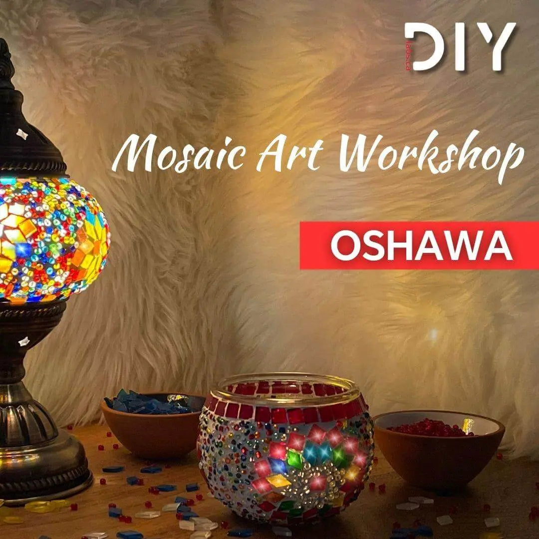 Oshawa-Ajax Mosaic Lamp Workshop | Art Class – DIYLabs