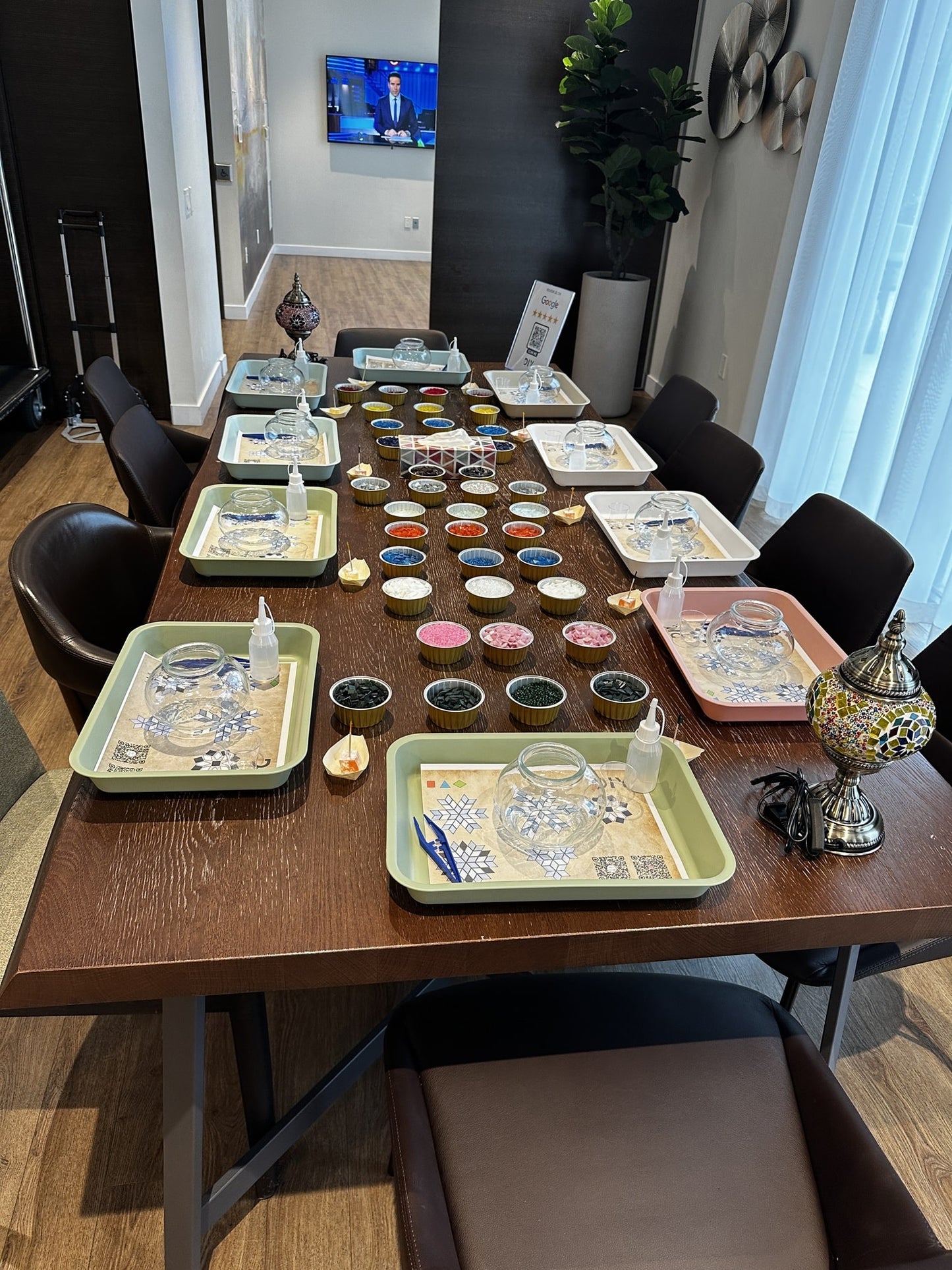 Host a private event with DIYlabs – creative Turkish mosaic lamp workshop experience in Toronto, Canada