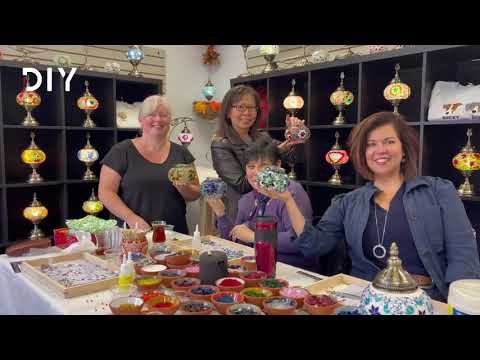 Oshawa - Ajax  Mosaic Lamp <br> Making Workshop
