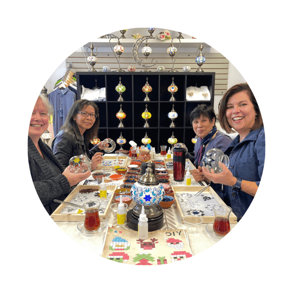 DIY Labs Mosaic Lamp Making in Toronto
